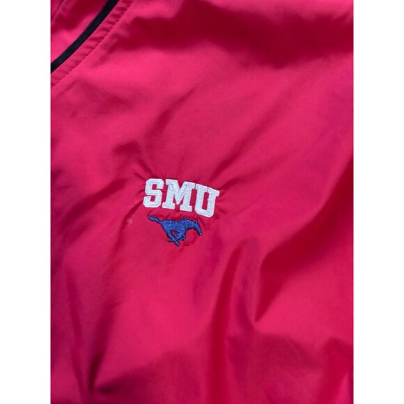 SMU Southern Methodist University Cutter & Buck Windtec Red Pullover Size 2XL - Picture 5 of 8